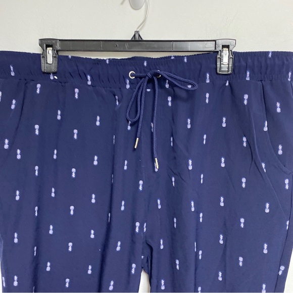 Essex crossing men’s shorts Navy pineapple print size 2 X - Picture 2 of 7